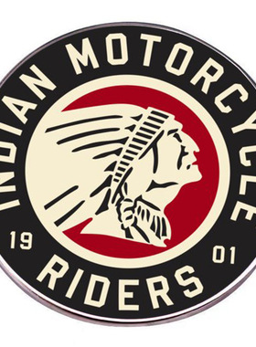 Indian Moore印第安摩托胸针经典复古重机车胸章别针徽章