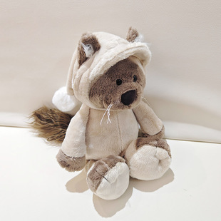 狸猫公仔玩偶睡觉抱丑萌猫咪毛绒玩具压床布娃娃一对情侣礼物女孩