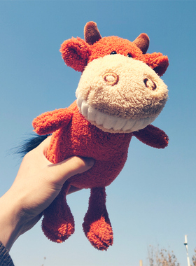 大牙小牛公仔毛绒玩具布娃娃可爱丑萌玩偶睡觉抱床上女孩生日礼物