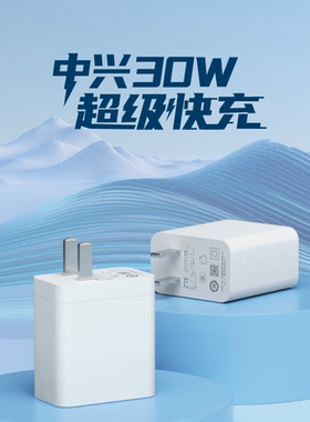 中兴二合一pad云电脑30W/33W充电头适用中兴逍遥二合一云电脑W200DS系列充电器疾速闪充手机快充头33W+1米线