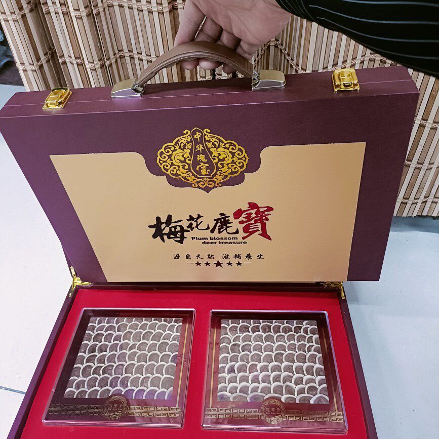 鹿茸片礼盒批发东北吉林鹿茸蜡片鹿角片送礼泡酒鹿茸饭店小嫩茸片