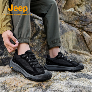 官方正品 耐磨包头防撞登山鞋 防滑重装 男式 户外徒步鞋 Jeep吉普男鞋