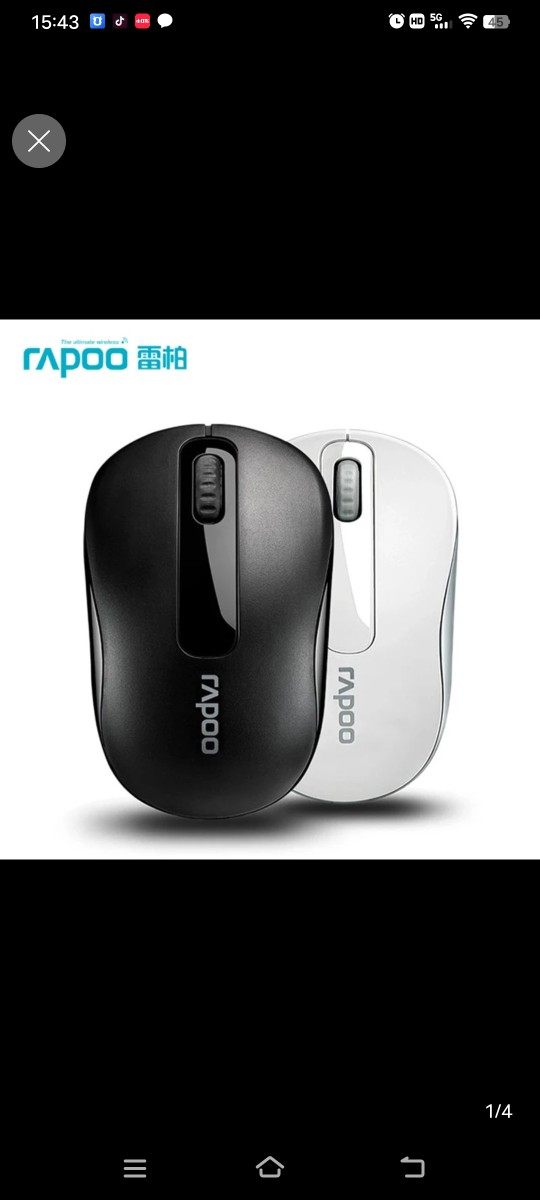 雷柏M10plus无线鼠标笔记本台式电脑办公鼠标光电女生鼠标省电