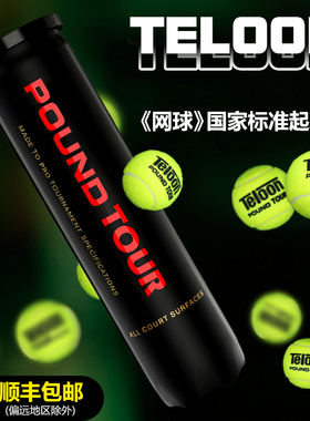 TELOON天龙网球POUND专业比赛球成人专用训练球网球配件P3P4桶装