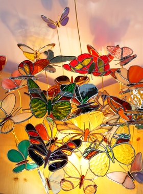 那儿nar彩色玻璃摆件现代艺术品