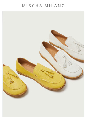 “无鞋脚感” 2025新款 鹿皮乐福鞋女一脚蹬透气小皮鞋法式休闲鞋