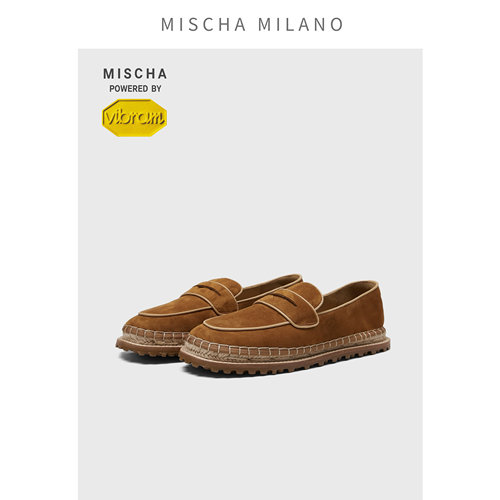 【清凉一夏】mischa&vibram 2026新款渔夫鞋女一脚蹬乐福鞋小皮鞋