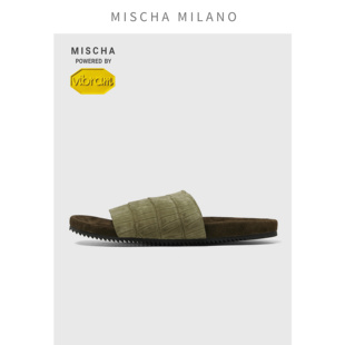 【男码】爱上走路mischa&vibram 鳄鱼皮拖鞋女2026新款外穿防滑