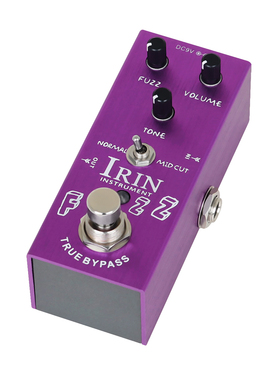 IRIN艾琳AN-12电吉他法兹效果器有非常丰富可调范围的FUZZ类失真