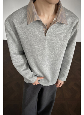 2025 春季新款 港风内景大码华棉270G长袖T恤M-5X HT26206-特P20