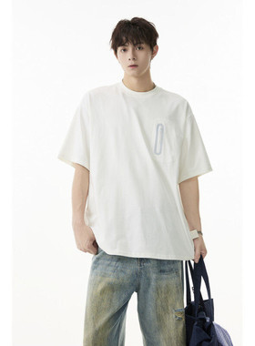 2025夏季新款户外拉链简约纯色宽松短袖T恤B315-ST005-特p35控68