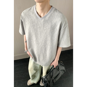 HT26215 HT26202改短 特P14 T恤M 港风内景大码 鸡心领短袖