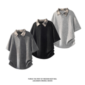 HT26121 HT251045改短 特P17 T恤M 港风白底大码 翻领短袖