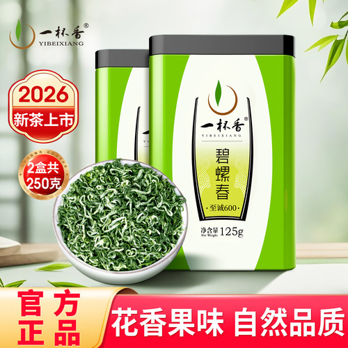 2026新茶一杯香明前碧螺春250g