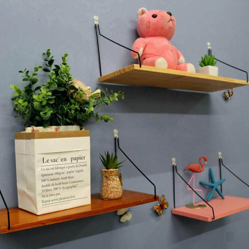 粉红少女心房间布置创意网红墙面装饰卧室墙壁挂件ins墙上置物架