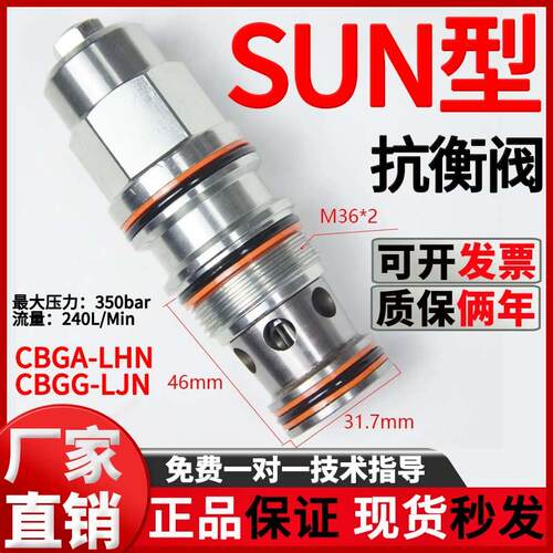 新款SUN型抗衡阀螺纹插装平衡阀CBIA-LHN CBIG-LJN 480L包邮
