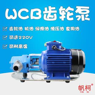 新款WCB齿轮油泵220v高粘度耐高温柴油机油液压食用油电包邮