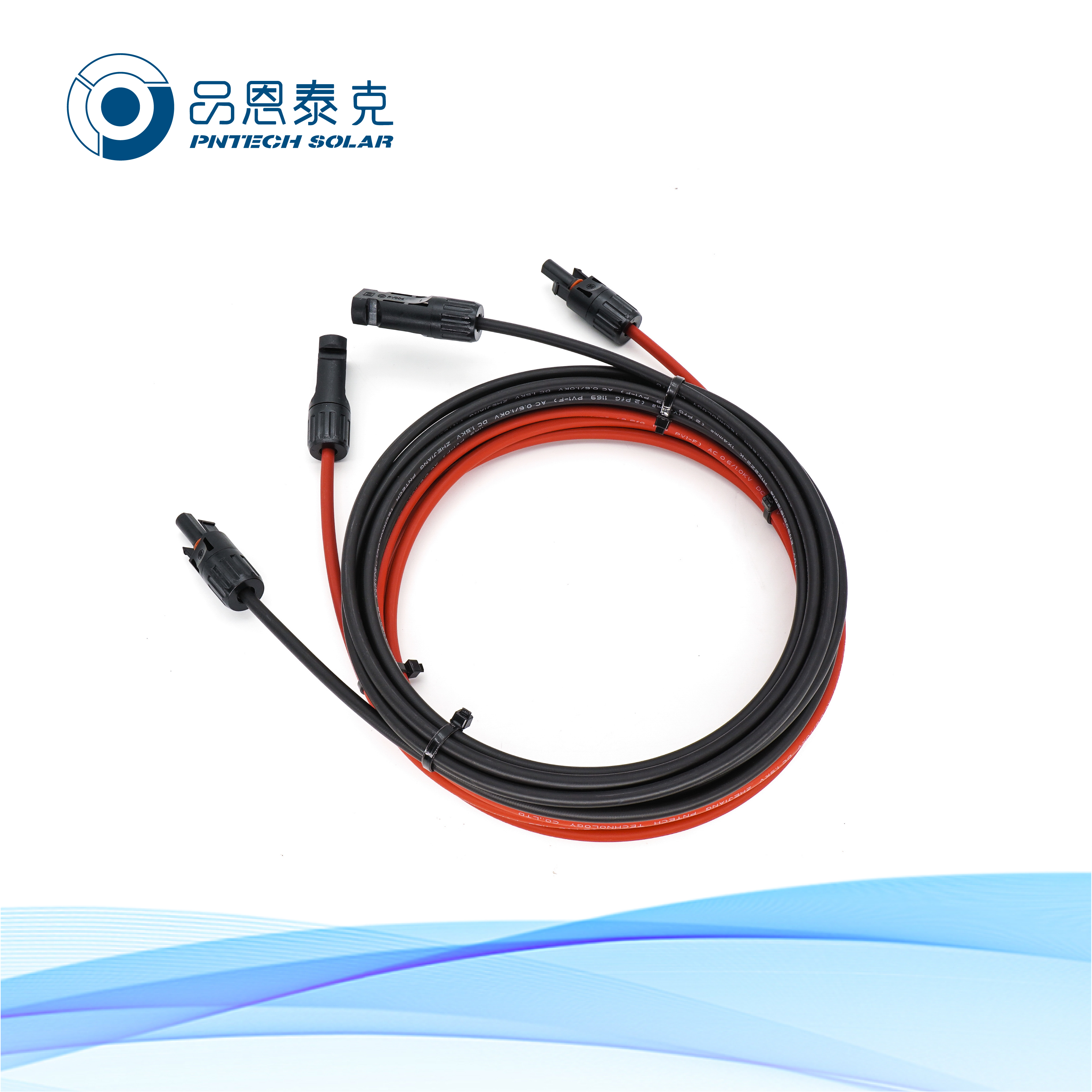 双头DC-DC CE认证光伏电缆延长线 端子带MC4连接器1000V/1500V