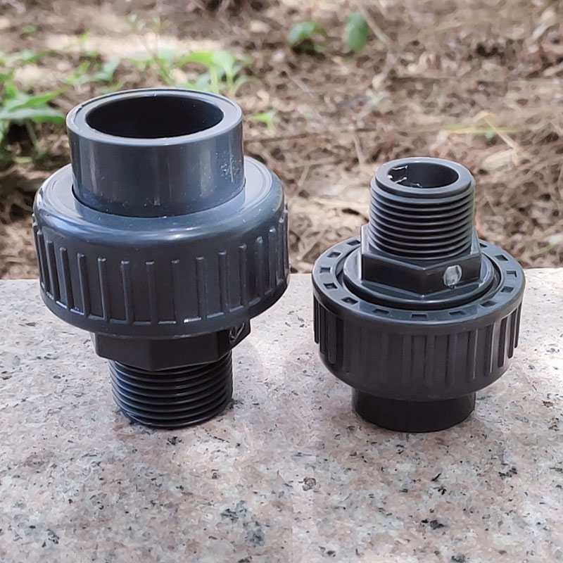 upvc外丝活接头dn152032塑料由令