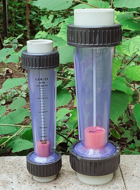 PP/PPH材质塑料管道式转子DN25/32/50/65浮子液体水流量计 流量表