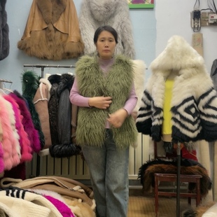 马甲韩版皮草背心女宽松百搭年轻款