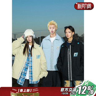 潮牌情侣纯棉工装 春秋季 夹克 高街青少年休闲外套男款 MANYSTON美式
