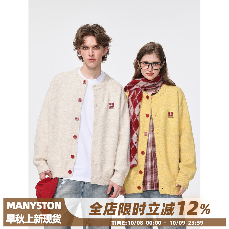 MANYSTON美式开衫毛衣男款
