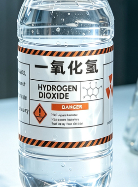 一氧化二氢饮料瓶化学元素标签纸