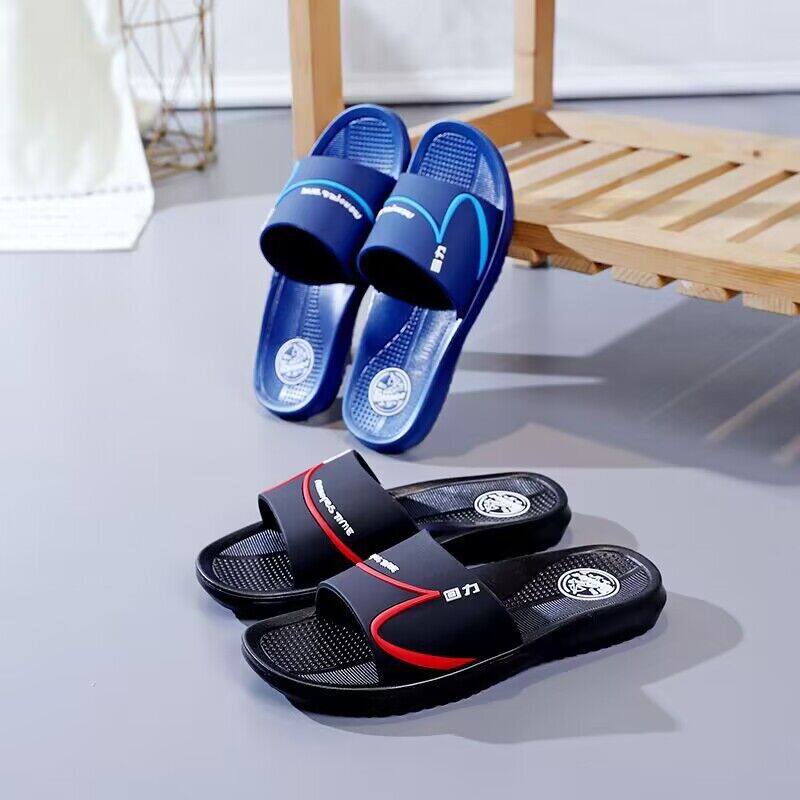 回力拖鞋男士夏耐磨防滑可外穿舒适防臭厚底居家浴室沙滩一字拖鞋