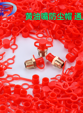 黄油嘴防尘帽油嘴头红色保护帽子不锈钢注油嘴塑料盖子通用m6包邮