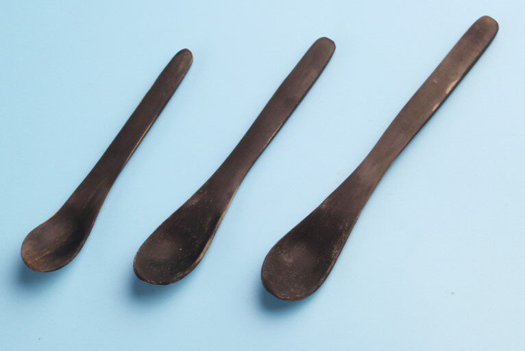 牛角药匙3*1，牛角勺 牛角药勺 牛角匙 天然牛角 三支装