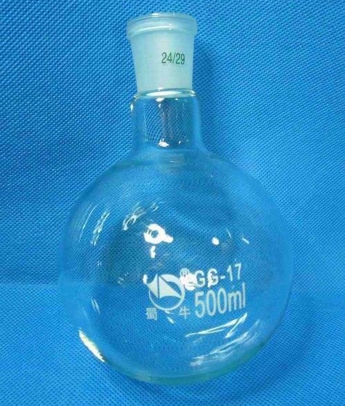 蜀牛玻璃圆标单口圆底烧瓶反应瓶250/500/1000