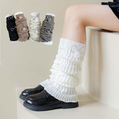 女童过膝袜套秋冬季保暖护膝袜
