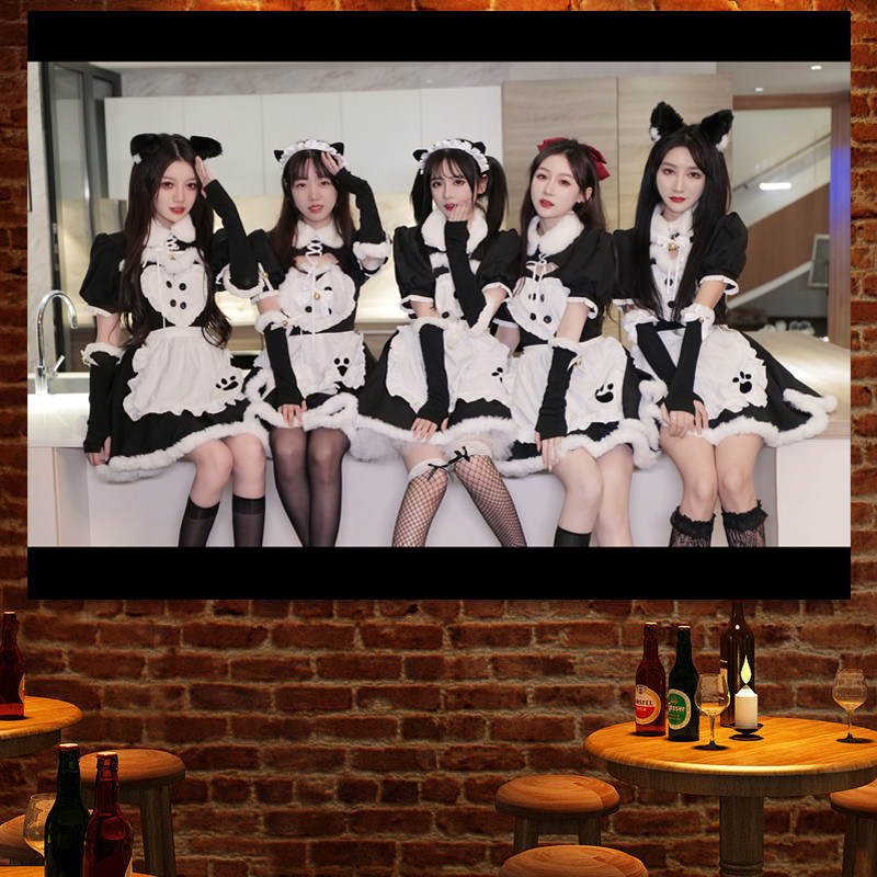 可爱性感jk女仆背景布ins风欧式白色简约挂布毯卧室客厅墙壁装饰,居家布艺,挂毯/壁毯,淘宝优惠券,粉丝福利购,淘宝优惠卷