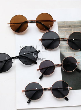 复古金属太阳镜潮太子镜炫彩