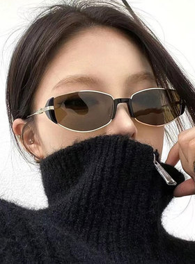 2024新款茶色墨镜女复古优雅遮阳