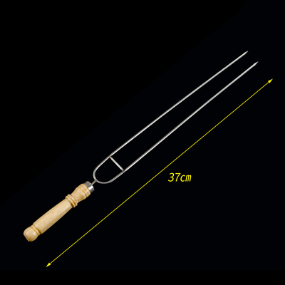 上新不锈钢烧烤签子户外烤肉签炭火烧烤叉烤鸡翅双针家用烧烤针麻-封面
