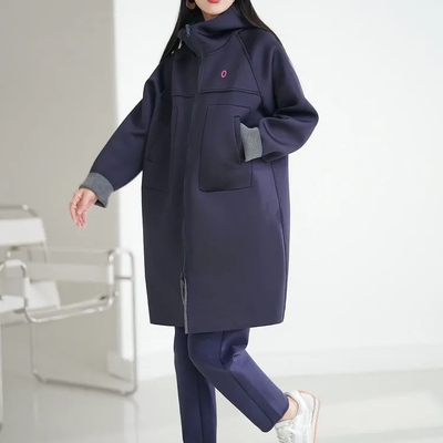 北欧风格通勤连帽太空棉开衫