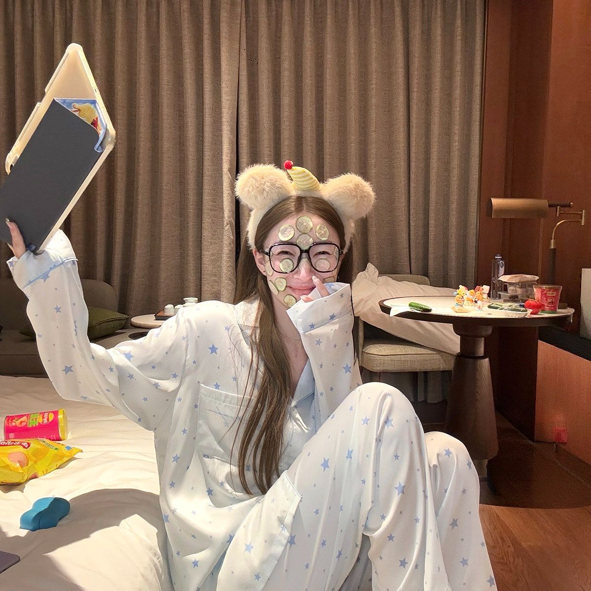 睡衣女春秋季2026新款冰