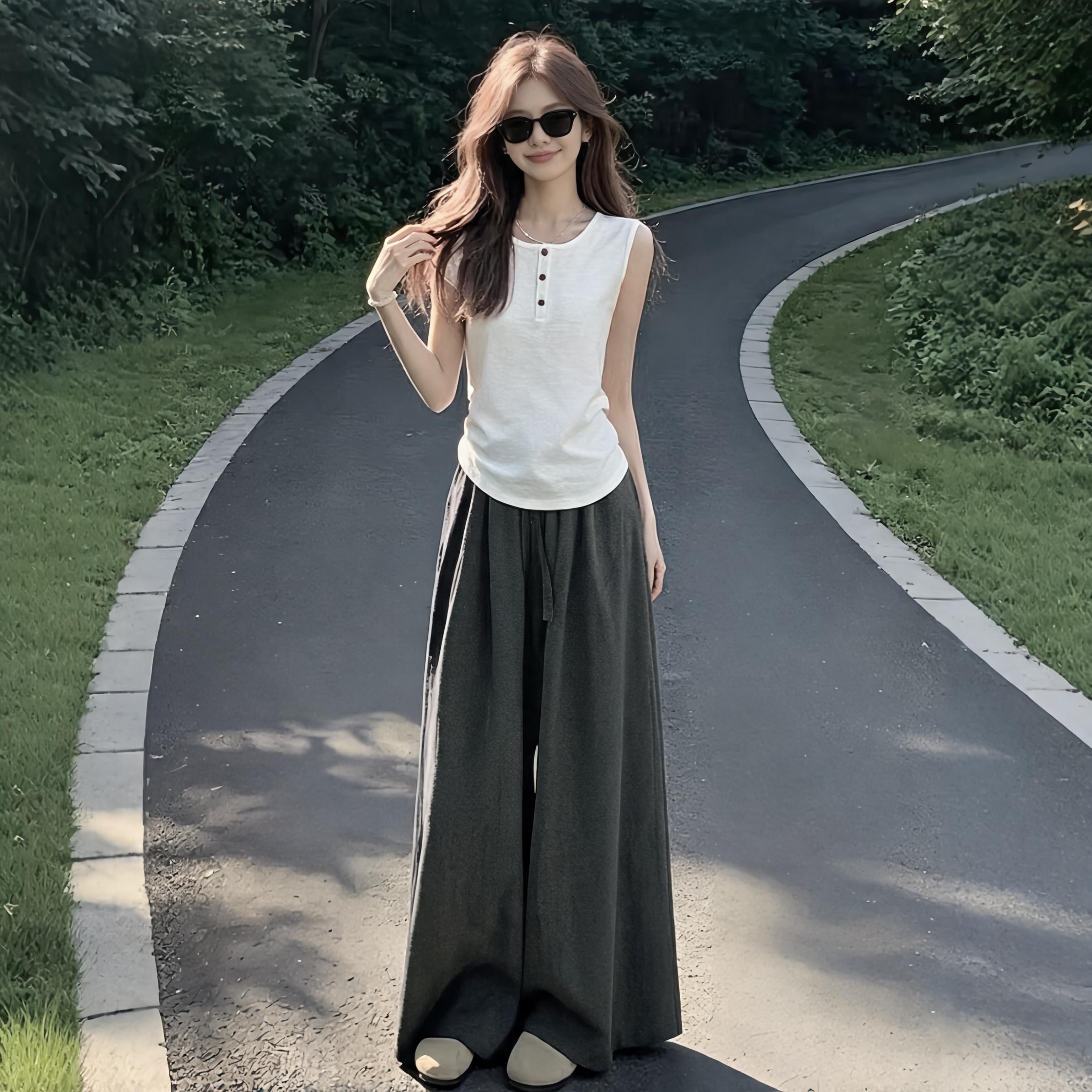 大码胖mm显瘦休闲套装女