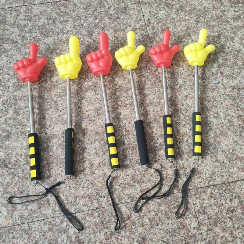 伸缩石头剪刀布手海绵食指阅读手势模型泡沫指挥棒手指棒教学教鞭