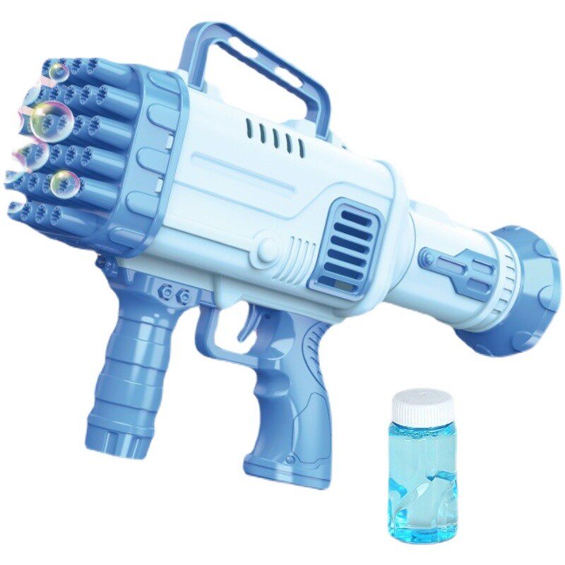 NEW 36 HOLE GATLING BUBBLE GUN CONCENTRATE KIDS TOYS INTERNET RED 32 HOLE HANDHELD ELECTRIC FAN BUBBLE BLOWER