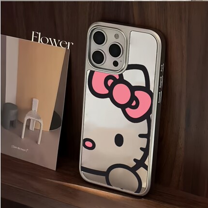 少女心hellokitty镜面手机壳苹果17promax春夏小清新iPhone16保护套高级感硬壳15卡通凯蒂猫141312可爱11高清