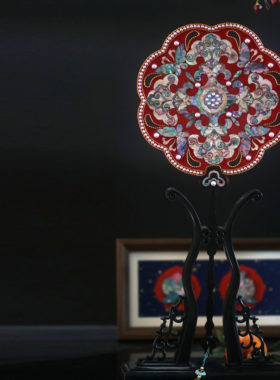 国风古风喜扇拍照神器