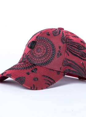 capglobal冠戒新款时尚街头潮流棒球帽太阳花刺绣男女休闲速干帽
