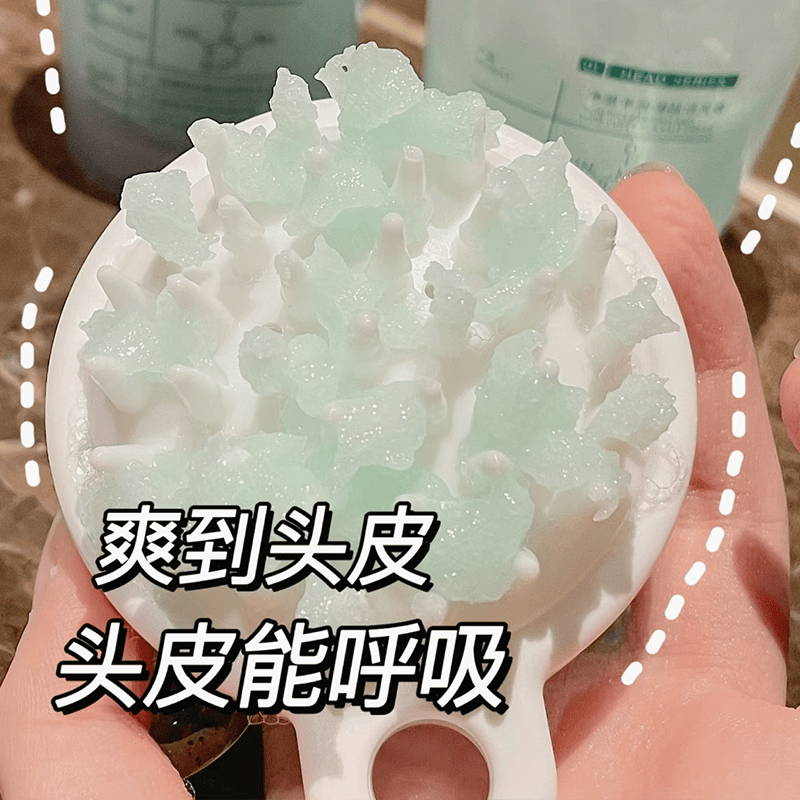 洗头护发神器！无印muji同款硅胶洗头刷梳子懒人按摩头皮伴侣平价