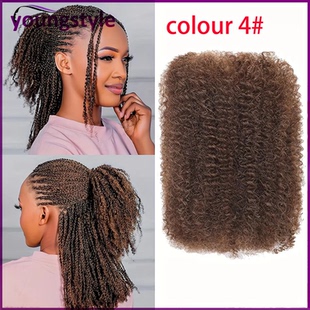 Curly Bulk For Afro Braiding Hair Kinky Human Brazilian