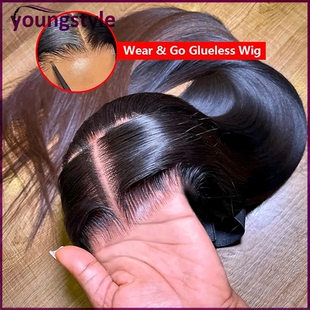 Straight Wear go Glueless wig human hair wigs Pre plucked