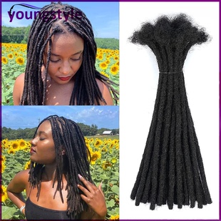 Dreadlock Extensions Peruvian 100%Human Hair Crochet Braids