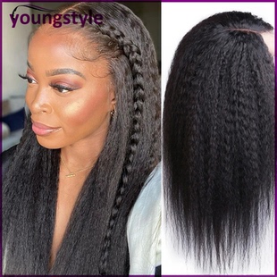 yaki straight 13*4 lace front wig brazilian human hair wigs
